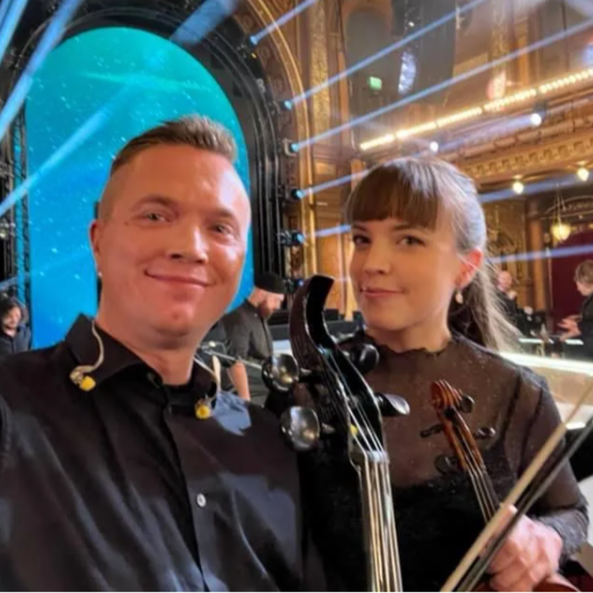 Med Erik Hamrefors på Barncancergalan